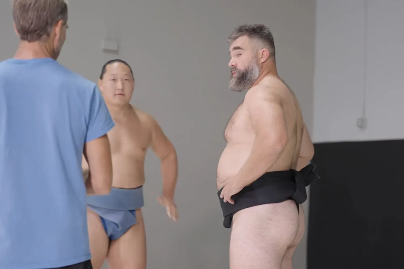 Jason Kelce sumo wrestling