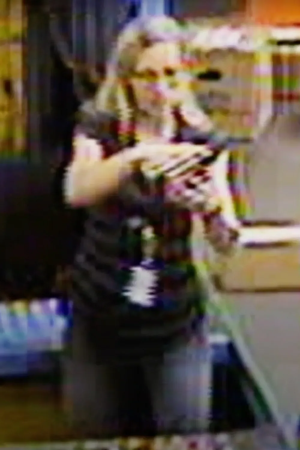 Surveillance video of Morgan Fox.